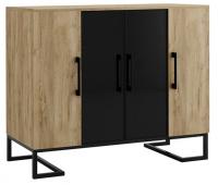 Тумба под оргтехнику Loft Дуб Натур. Фото №1