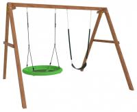 Качели детские Р911-17, коричневый. Фото №1