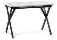 Стол деревянный Гурдун белый / черный. Фото №1