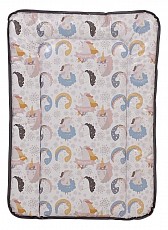 Матрас пеленальный Polini kids Волшебный Единорог, серый. Фото