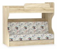 Оливия НМ 037.43 М2 Кровать Жаккард Рим, Дуб Сонома