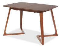 Стол раскладной VAKU (Ваку) основание бук, столешница мдф, 80x120+40x75см, Коричневый фото Стол раскладной VAKU (Ваку) основание бук, столешница мдф, 80x120+40x75см, Коричневый. Фото №1