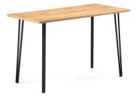 Стол деревянный Денвер Лофт 120 25 мм дуб вотан / черный матовый