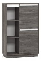 Virginia НМ 011.85 Шкаф комбинированный Правый, Белый Скандинавский/Ясень Анкор темный (KR фото Virginia НМ 011.85 Шкаф комбинированный Правый, Белый Скандинавский/Ясень Анкор темный (KR. Фото №1