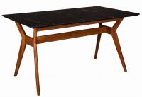 Стол Нарвик раскладной 120-160 ОРЕХ-Мрамор Графит фото Стол Нарвик раскладной 120-160 ОРЕХ-Мрамор Графит. Фото №1