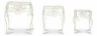 Столики Secret de Maison (набор 3 шт) GARDEN (mod. PL08-5824), белый антик (antique white) (поставляется только по 4 шт)