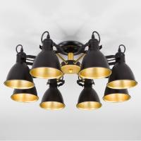 Люстра на штанге Eurosvet Denley 70112/8 черный. Фото №1