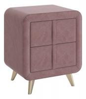 Тумба прикроватная Софи 2, (480х370х580) пудра (велюр). Фото №1