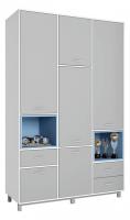 Шкаф комбинированный Polini kids Mirum 2335, серый фото Шкаф комбинированный Polini kids Mirum 2335, серый. Фото №1
