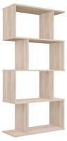 Стеллаж Polini Home Smart, древесина коричневая светлая дуб