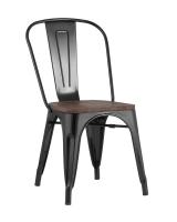 Стул TOLIX WOOD черный глянцевый фото Стул TOLIX WOOD черный глянцевый. Фото №1