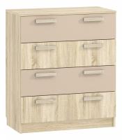 Акварель НМ 013.71-01 М Комод Капучино/Дуб сонома, Дуб Сонома