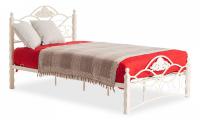 Кровать CANZONA Wood slat base дерево гевея/металл, 120*200 см (middle bed), Белый (butter white) фото Кровать CANZONA Wood slat base дерево гевея/металл, 120*200 см (middle bed), Белый (butter white). Фото №1