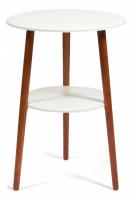 Подставка FLORISTE МДФ/дерево, 55*55*77 см, Белый (ножки орех). Фото №1