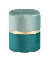 Пуф Кэрри с ящиком велюр бирюзовый фото Пуф Кэрри с ящиком велюр бирюзовый. Фото №1