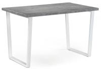 Стол деревянный Лота Лофт 120 25 мм белый матовый / бетон фото Стол деревянный Лота Лофт 120 25 мм белый матовый / бетон. Фото №1