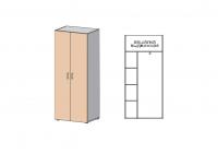 Гардероб гл. 422мм с задней стенкой ДВП 3мм, широкий Европа Лайт фото Гардероб гл. 422мм с задней стенкой ДВП 3мм, широкий Европа Лайт