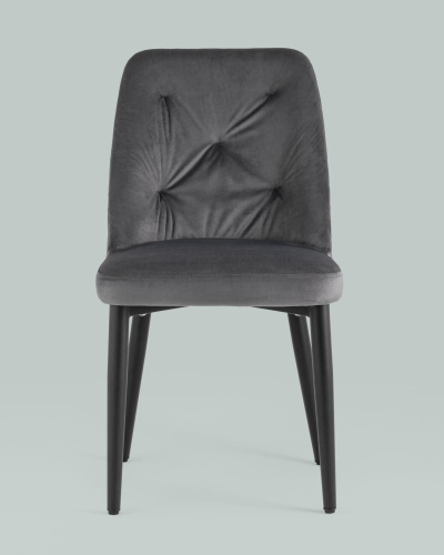 Стул Эмма велюр серый. Фото №5