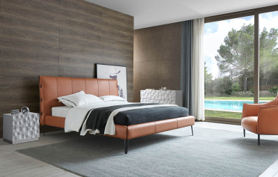 Кровать 1727 коричневая. Фото