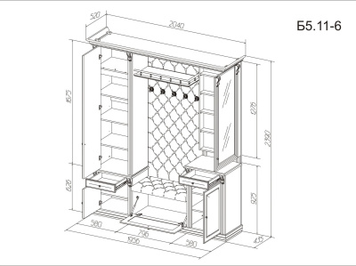 Прихожая Благо 5 Б 5.11-6. Фото №5