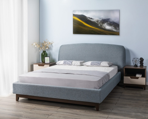 Кровать с ортопедическим основанием и ящиком Сканди Лайт 1.6 Грей. Фото №10