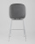 Стул полубарный Beetle со спинкой серый хромированные ножки фото Стул полубарный Beetle со спинкой серый хромированные ножки. Фото №6