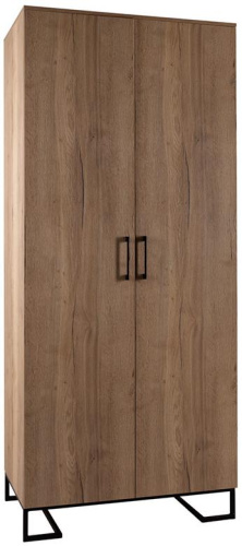 Шкаф двухстворчатый без зеркал Loft Дуб Табак. Фото №1
