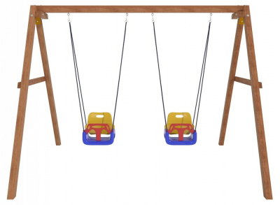 Качели детские Р911-2, коричневый. Фото