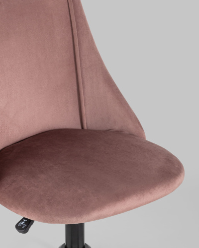 Кресло компьютерное Сиана велюр розовый. Фото №9