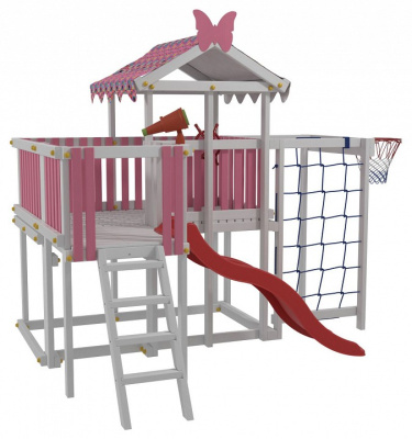 Комплекс игровой ДК5Р, розовый, серый фото Комплекс игровой ДК5Р, розовый, серый. Фото №5