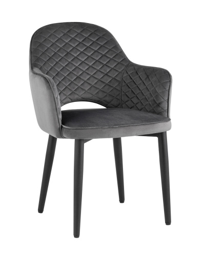 Стул Венера диамант велюр серый. Фото №1