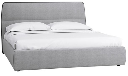 Кровать с ортопедическим основанием и ящиком Сканди 1.4 Грей. Фото №1