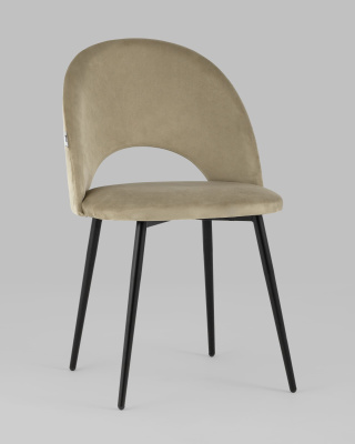 Стул Меган велюр капучино. Фото