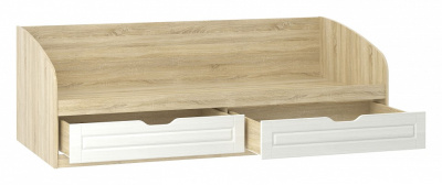 Оливия НМ 008.63 М1 Кровать Белое дерево, Дуб Сонома. Фото