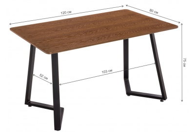 Стол Kont 120 dark walnut. Фото