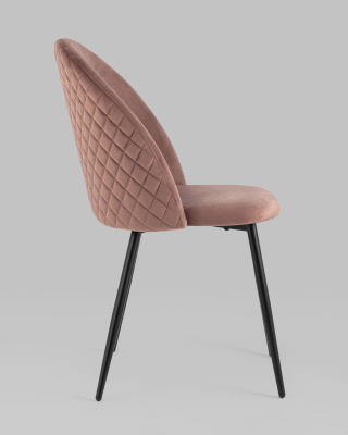 Стул Lilly велюр пыльно-розовый. Фото