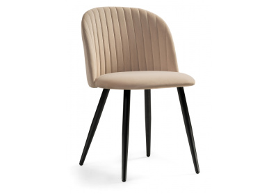 Стул Gabi 1 dark beige / black. Фото