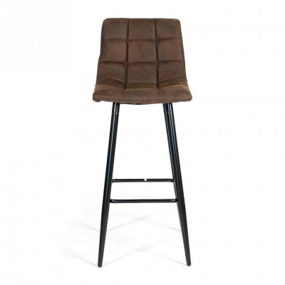 Стул SPICE (mod.8078) металл,ткань наппа, 51 x 42 x 104 см, темно-коричневый/черный, PK-03 (поставляется только по 2 шт). Фото №2