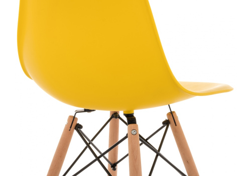 Стул деревянный Eames PC-015 желтый. Фото №9