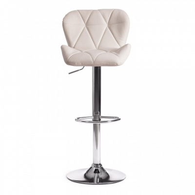 Стул барный BIAGGIO (mod. KY717) металл/экокожа, 44*50*83-103 см, белый/хром (поставляется по 2 шт) фото Стул барный BIAGGIO (mod. KY717) металл/экокожа, 44*50*83-103 см, белый/хром (поставляется по 2 шт). Фото №2