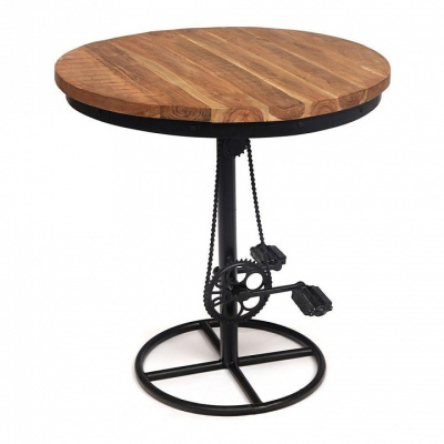 Стол круглый Secret de Maison LAMMERTAL (mod. O-254) дерево манго/металл, 80х80х84см, хела/металл натуральный. Фото №2