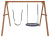 Качели детские Р911-23, коричневый. Фото №4