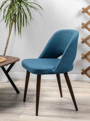 Кресло Lars БлюАрт/Тёмный Орех. Фото №10