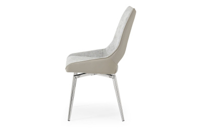 Стул DC1239 бежевый/ноги сталь. Фото