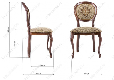 Стул деревянный Adriano 082 вишня без патины. Фото №2