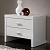 Тумба прикроватная DUPEN М-77 белая