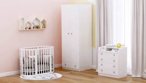 Кроватка Polini Kids Simple 911, белый. Фото №9