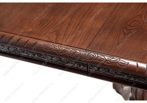 Стол деревянный Кантри орех с коричневой патиной. Фото №16