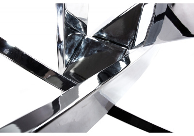 Стол стеклянный Komo 110 Chrome. Фото