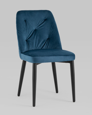 Стул Эмма велюр сине-зеленый. Фото